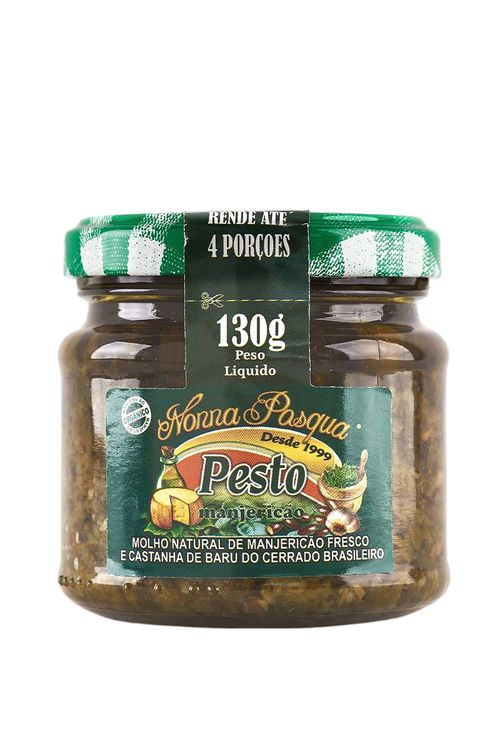 Pesto de Manjericão c/ Baru 130g - NONNA PASQUA