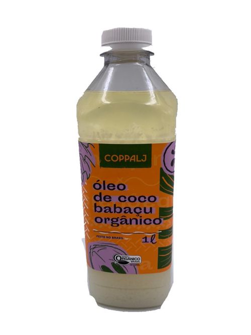 Óleo de Coco Babaçu Orgânico Refinado 1L COPPALJ